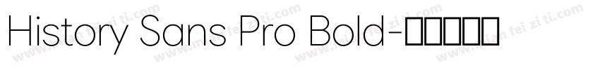 History Sans Pro Bold字体转换